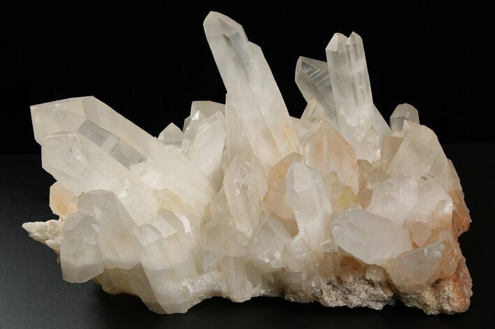 Tangerine Quartz Crystal Cluster - Madagascar #205633